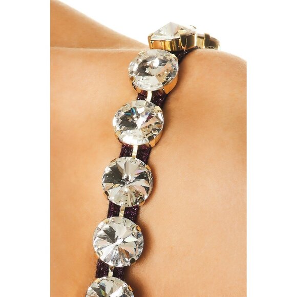 AREA Mussel Cup Bustier Top in Purple Metallic - Picture 4 of 4